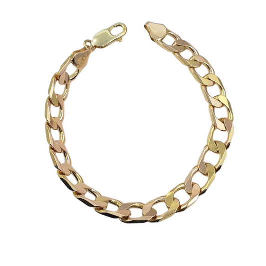 9ct Yellow Gold 8" Curb Bracelet
