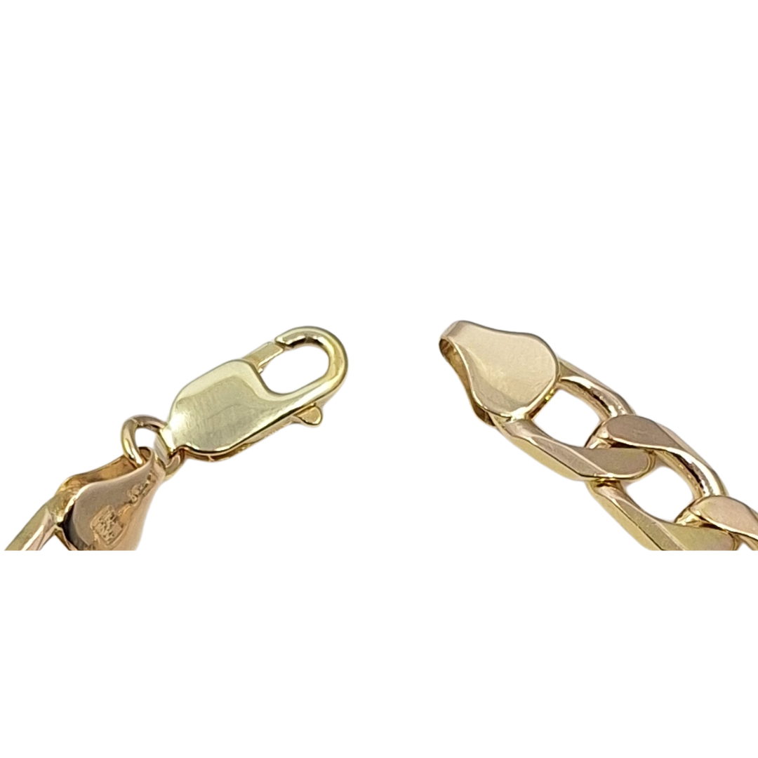 9ct Yellow Gold 8" Curb Bracelet
