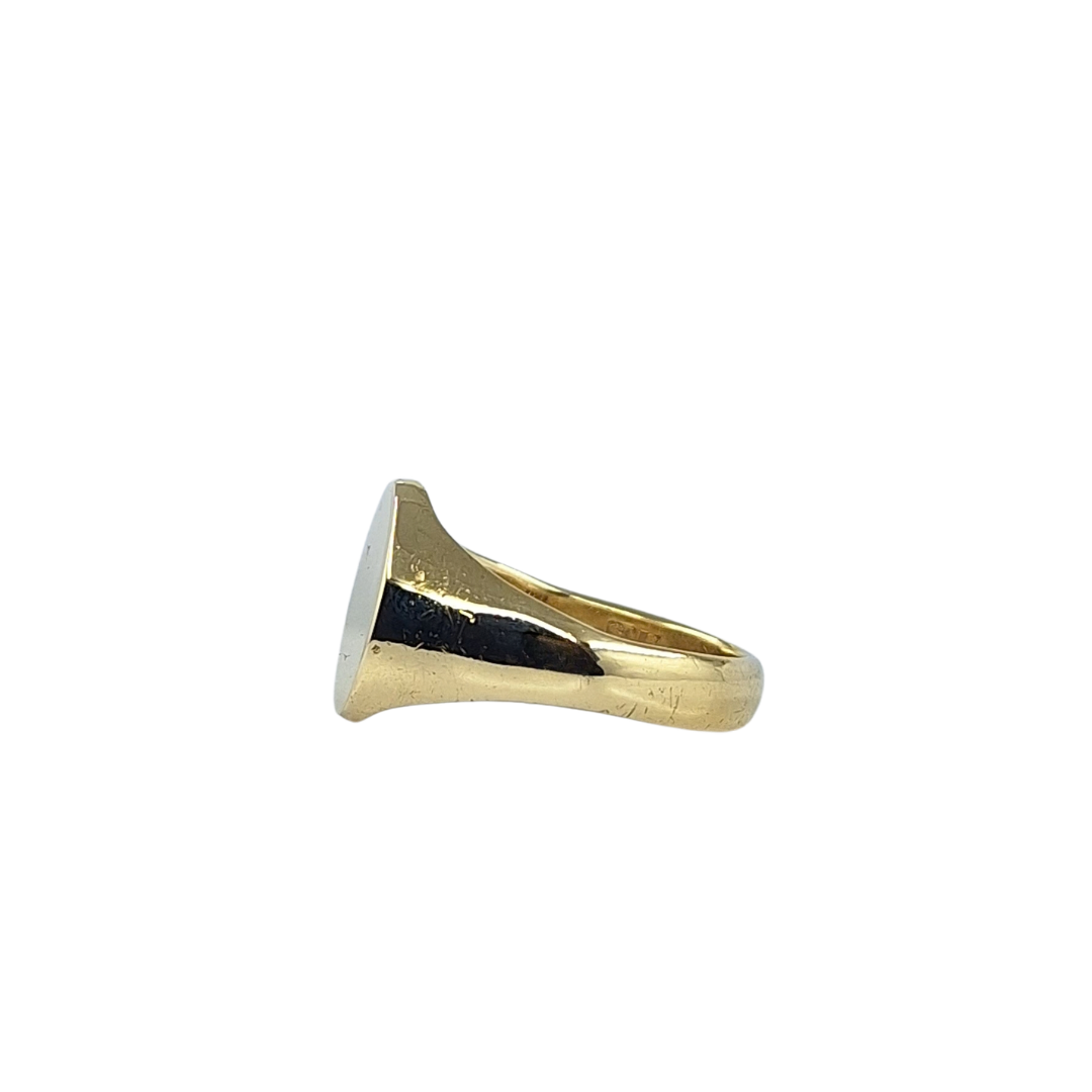 9ct Yellow Gold Plain Signet Ring