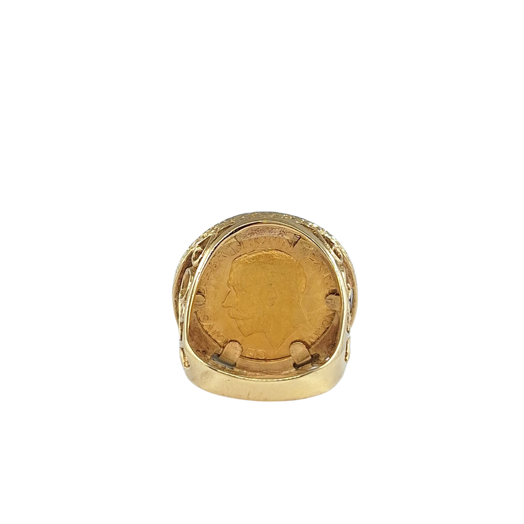 1913 Full Sovereign Ring