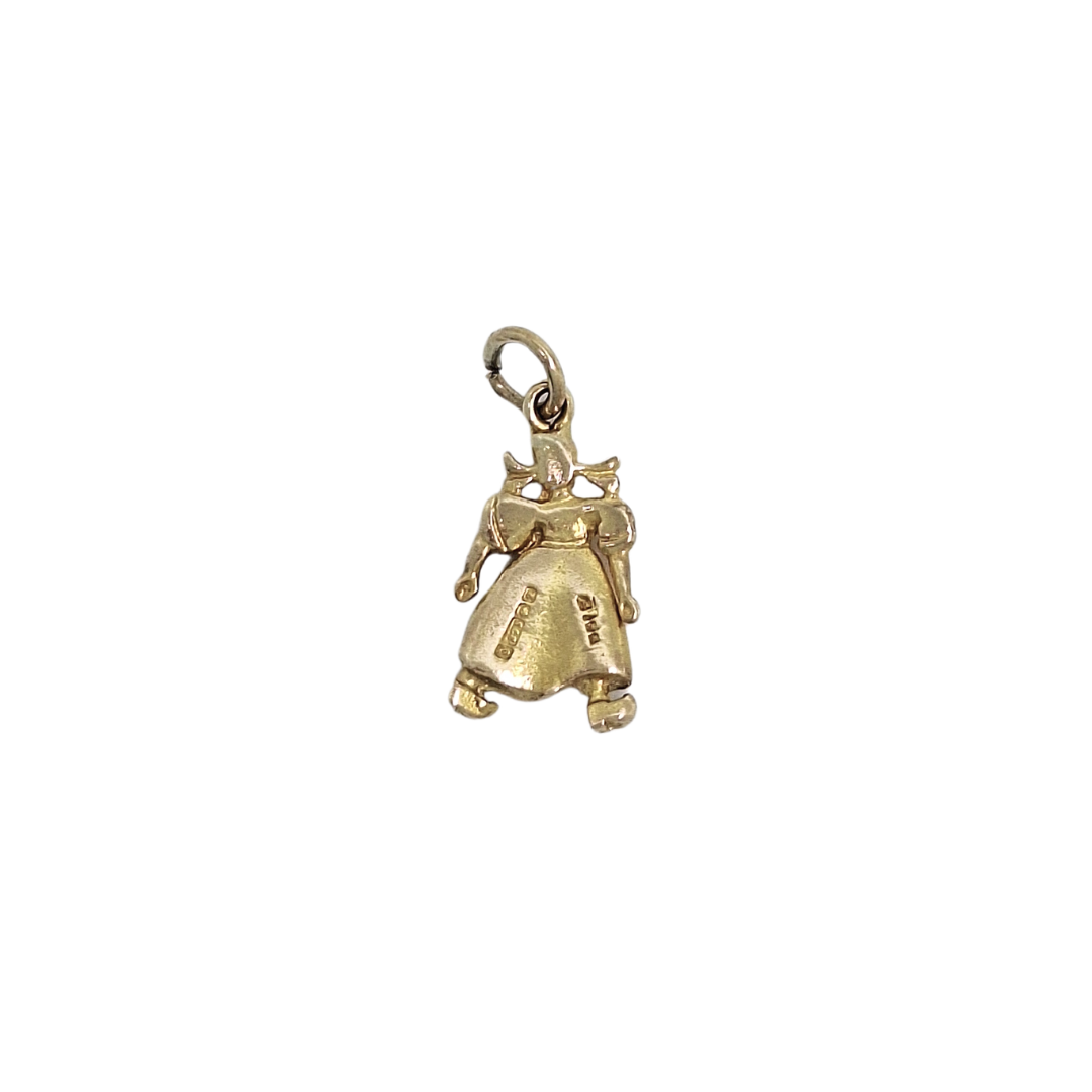 9ct Yellow Gold Lady Charm