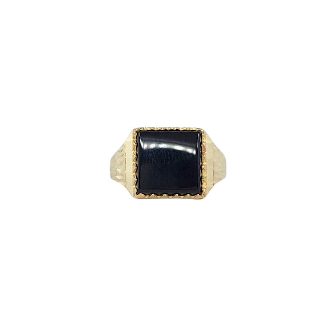 9ct Yellow Gold Onyx Signet Ring