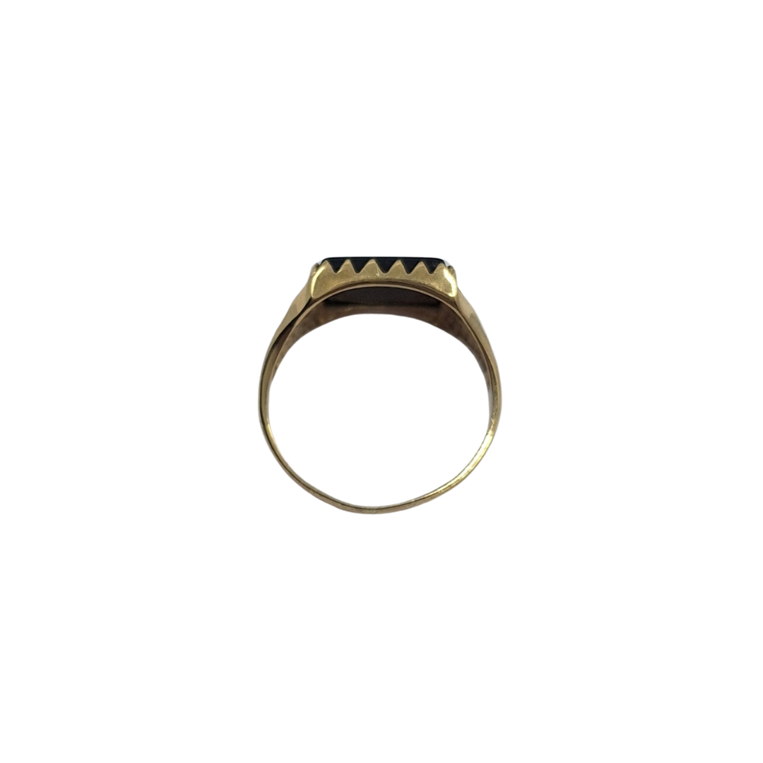 9ct Yellow Gold Onyx Signet Ring