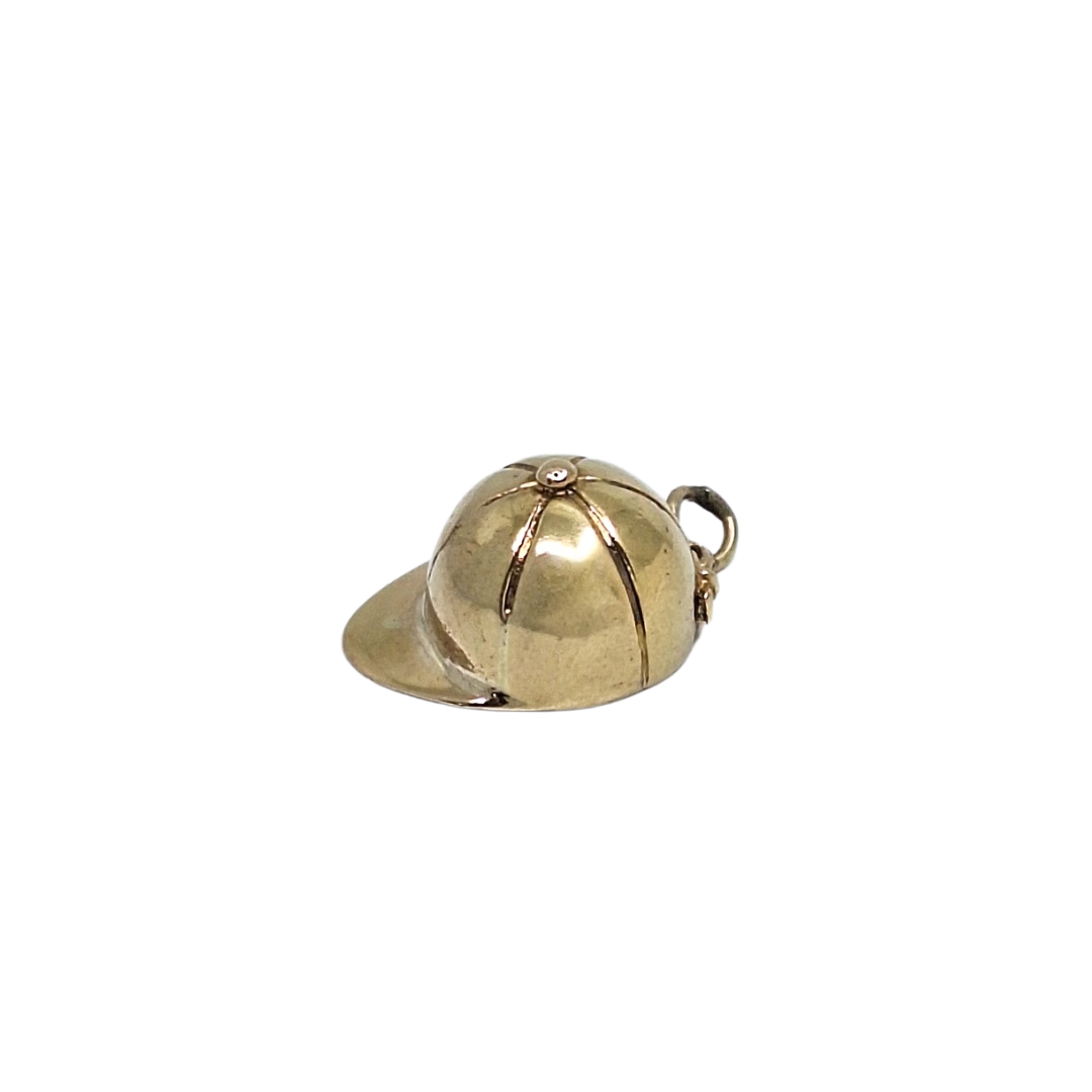 9ct Yellow Gold Riding Hat Charm