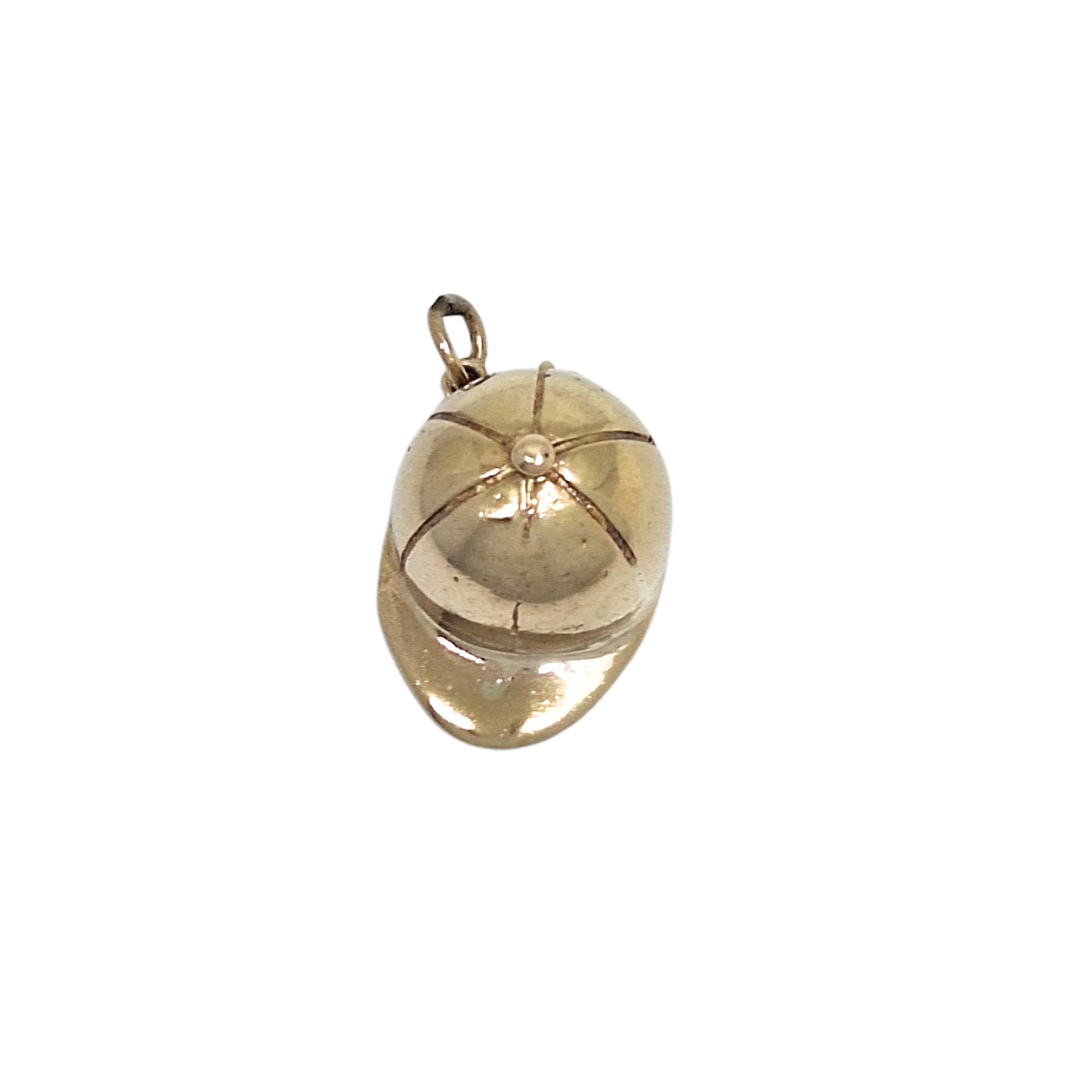 9ct Yellow Gold Riding Hat Charm