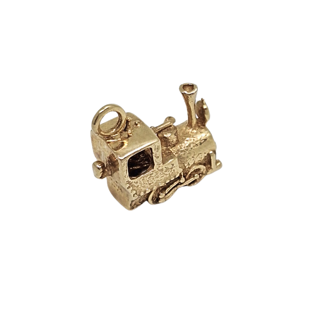 9ct Yellow Gold Train Charm