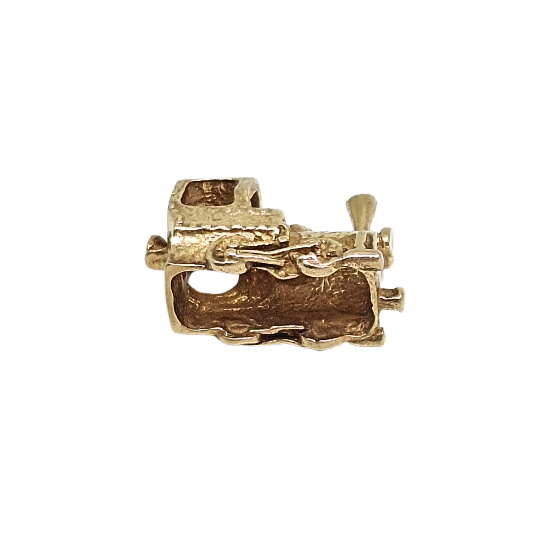 9ct Yellow Gold Train Charm
