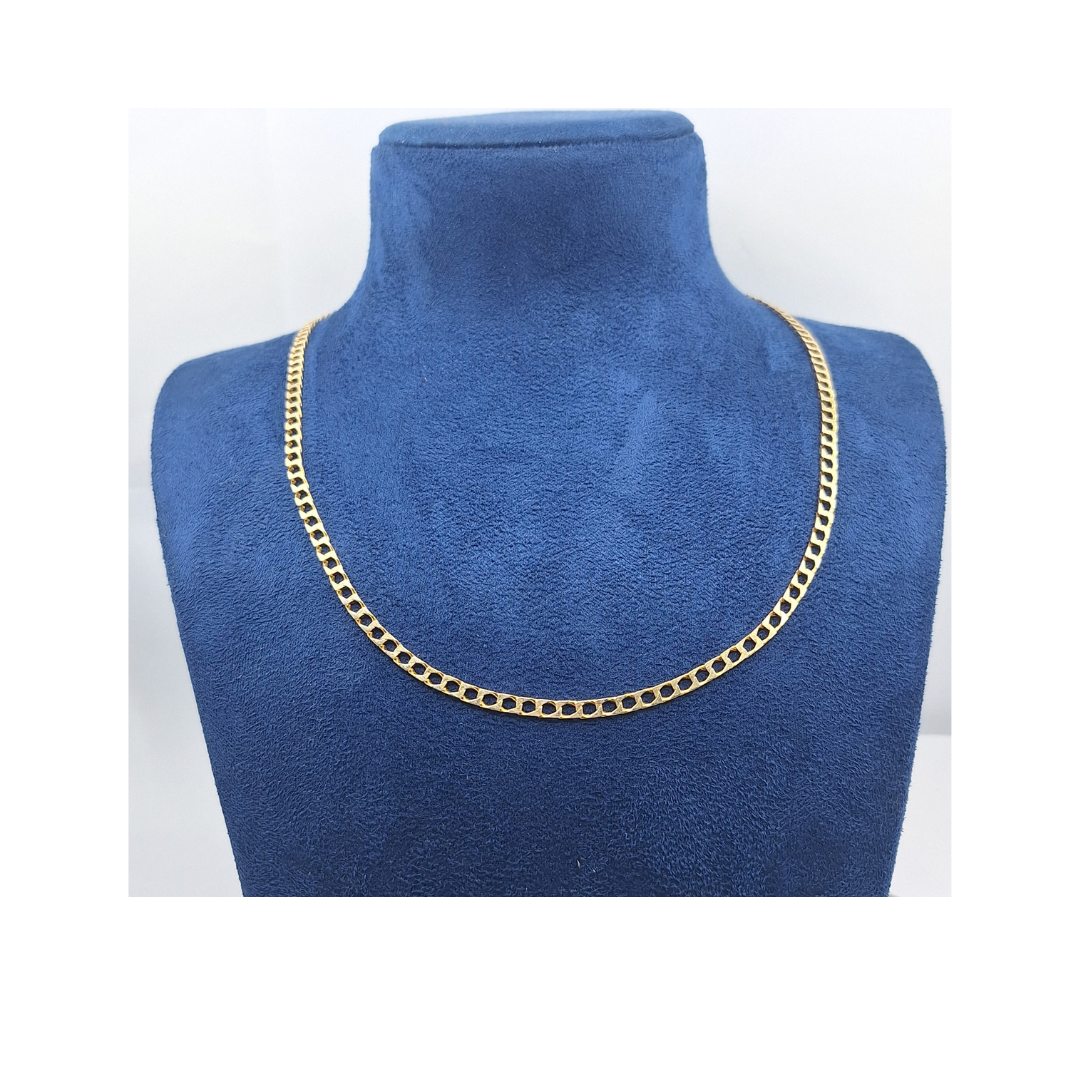 9ct Yellow Gold Curb Chain 21"