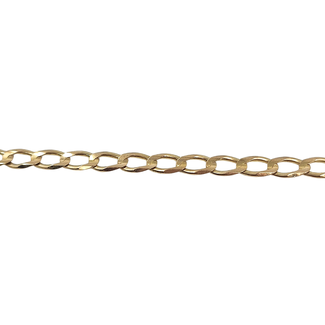 9ct Yellow Gold Curb Bracelet 8.5"