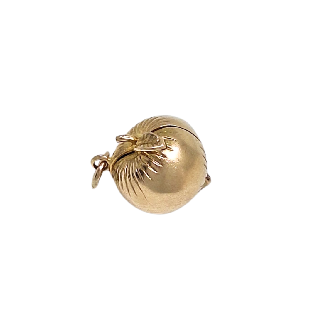 9ct Yellow Gold Adam & Eve Apple Charm