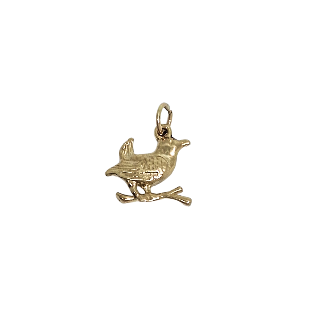 9ct Yellow Gold Bird Charm