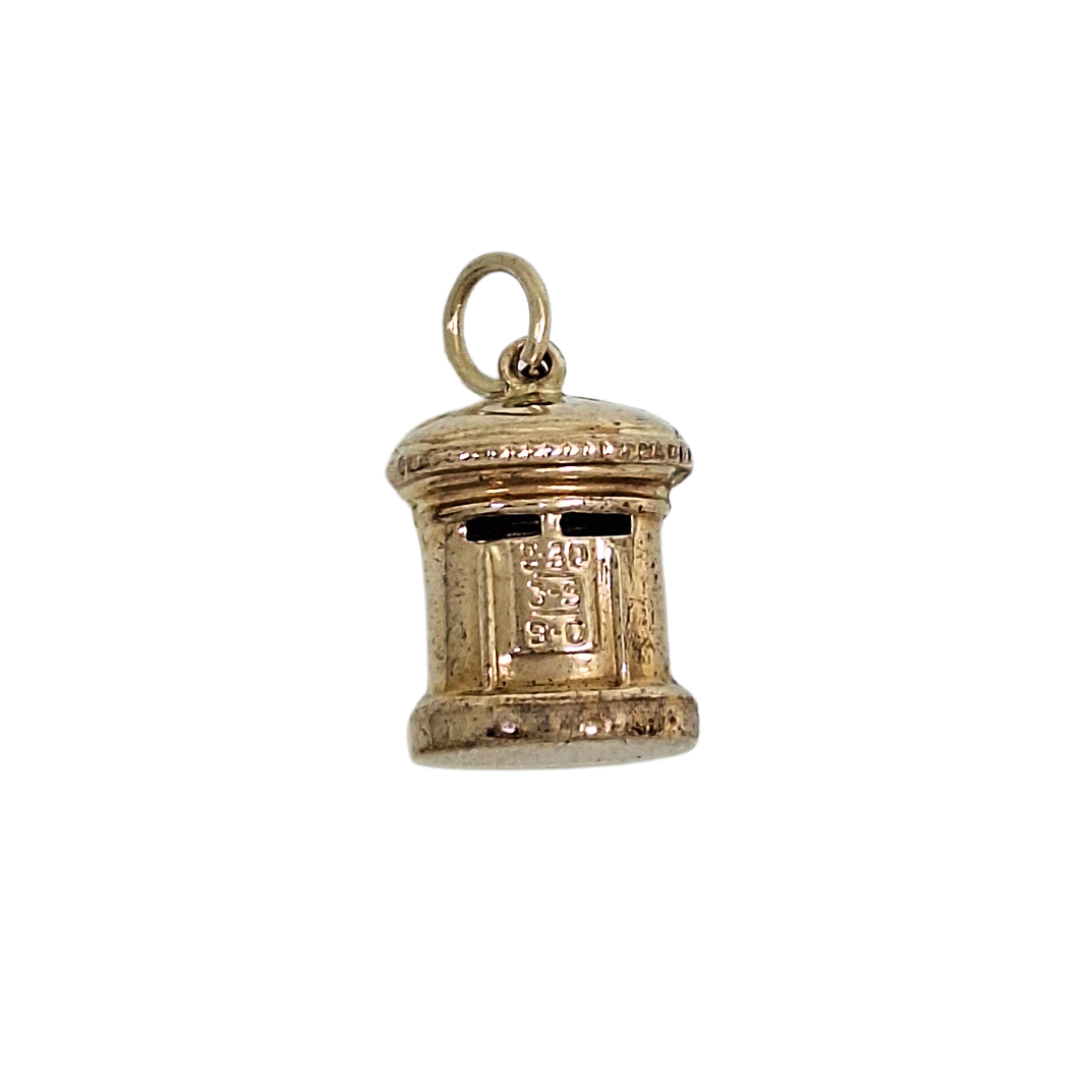 9ct Yellow Gold Post Box Charm