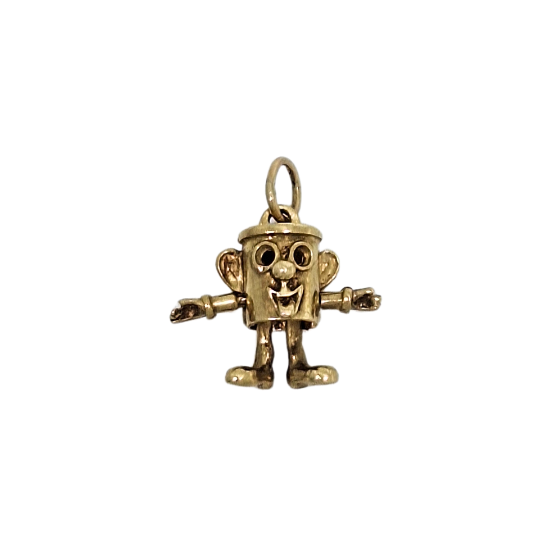 9ct Yellow Gold Tin Man Charm