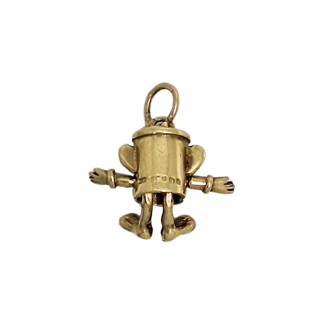 9ct Yellow Gold Tin Man Charm