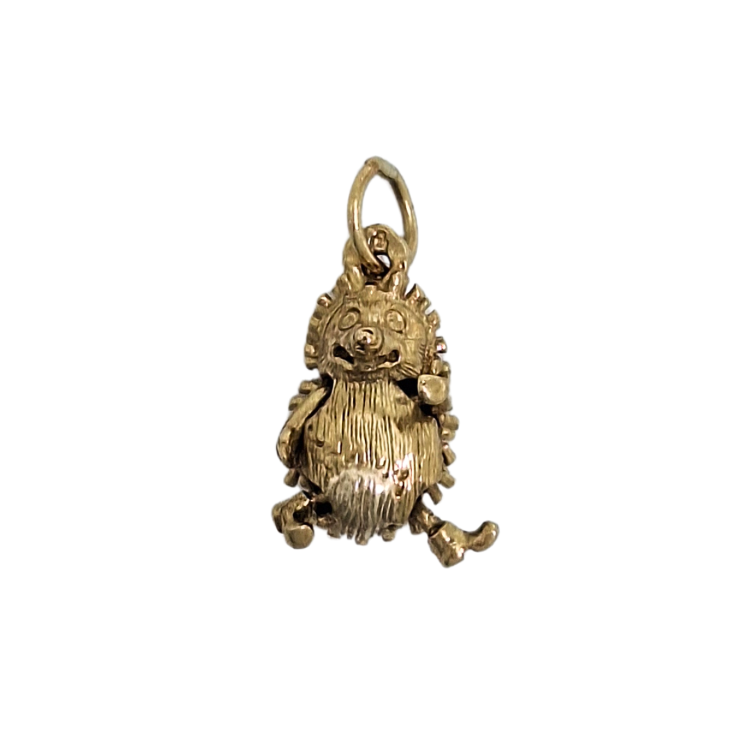 9ct Yellow Gold Hedgehog Charm