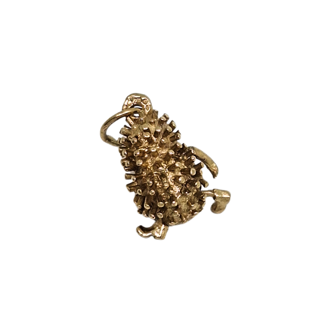 9ct Yellow Gold Hedgehog Charm