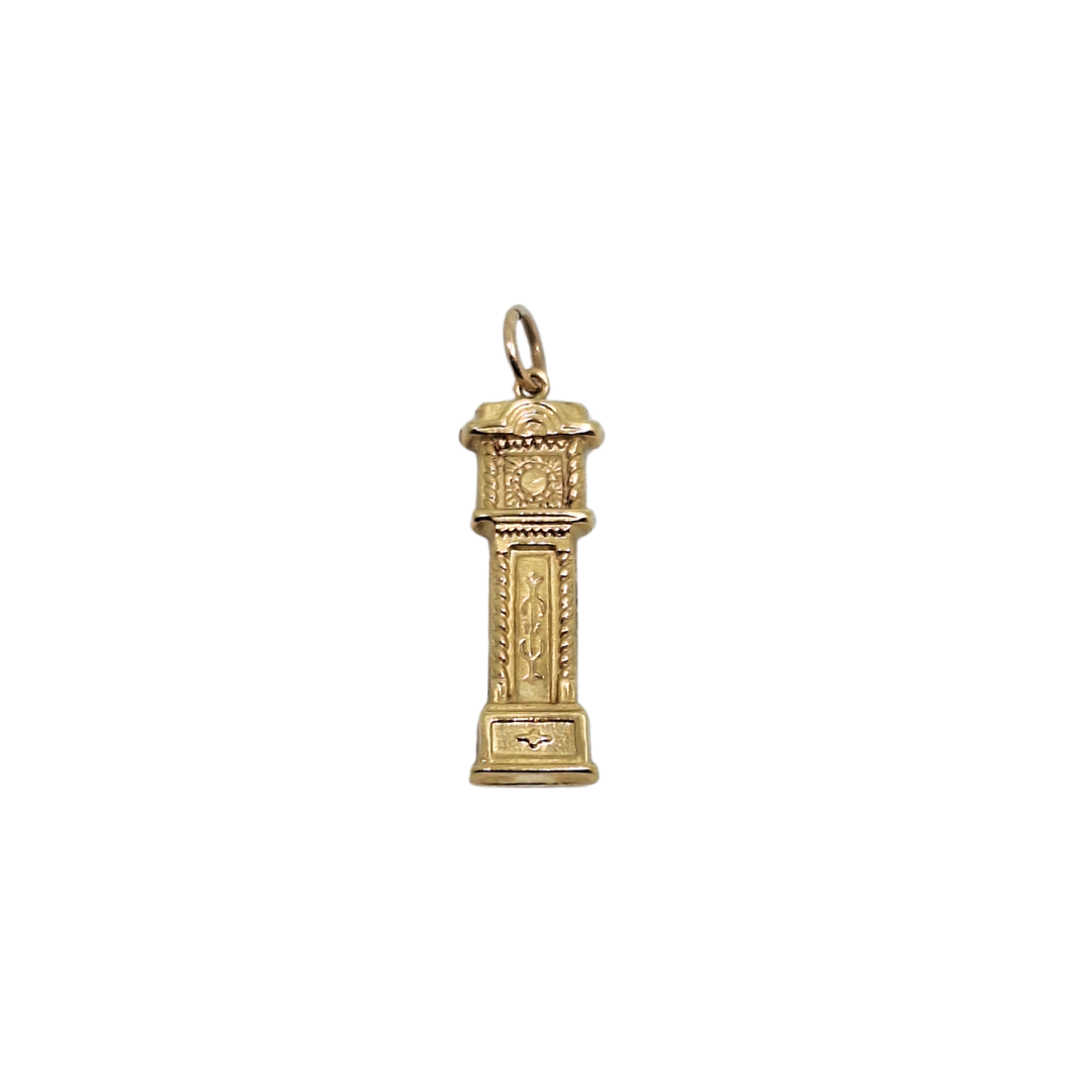 9ct Yellow Gold Clock Charm