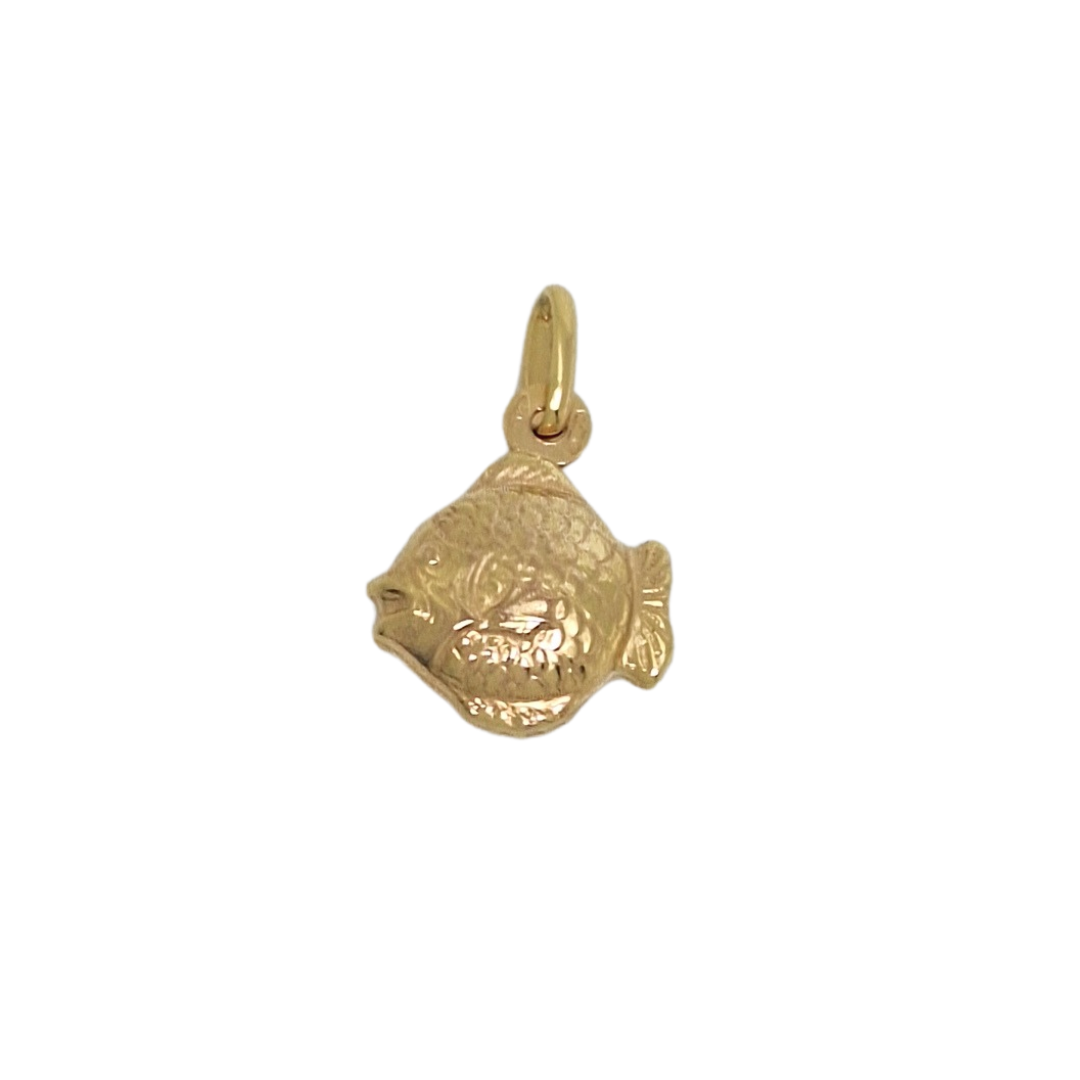 9ct Yellow Gold Fish Charm