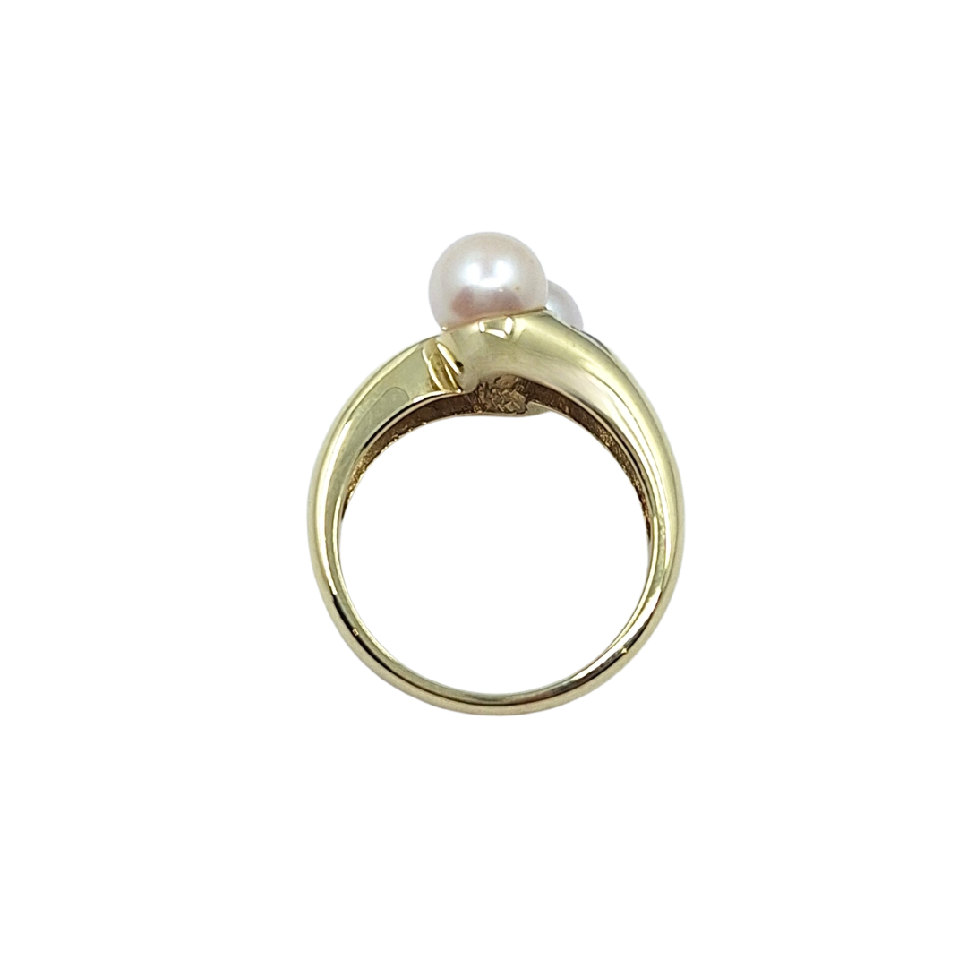 9ct Yellow Gold Pearl & Diamond Ring