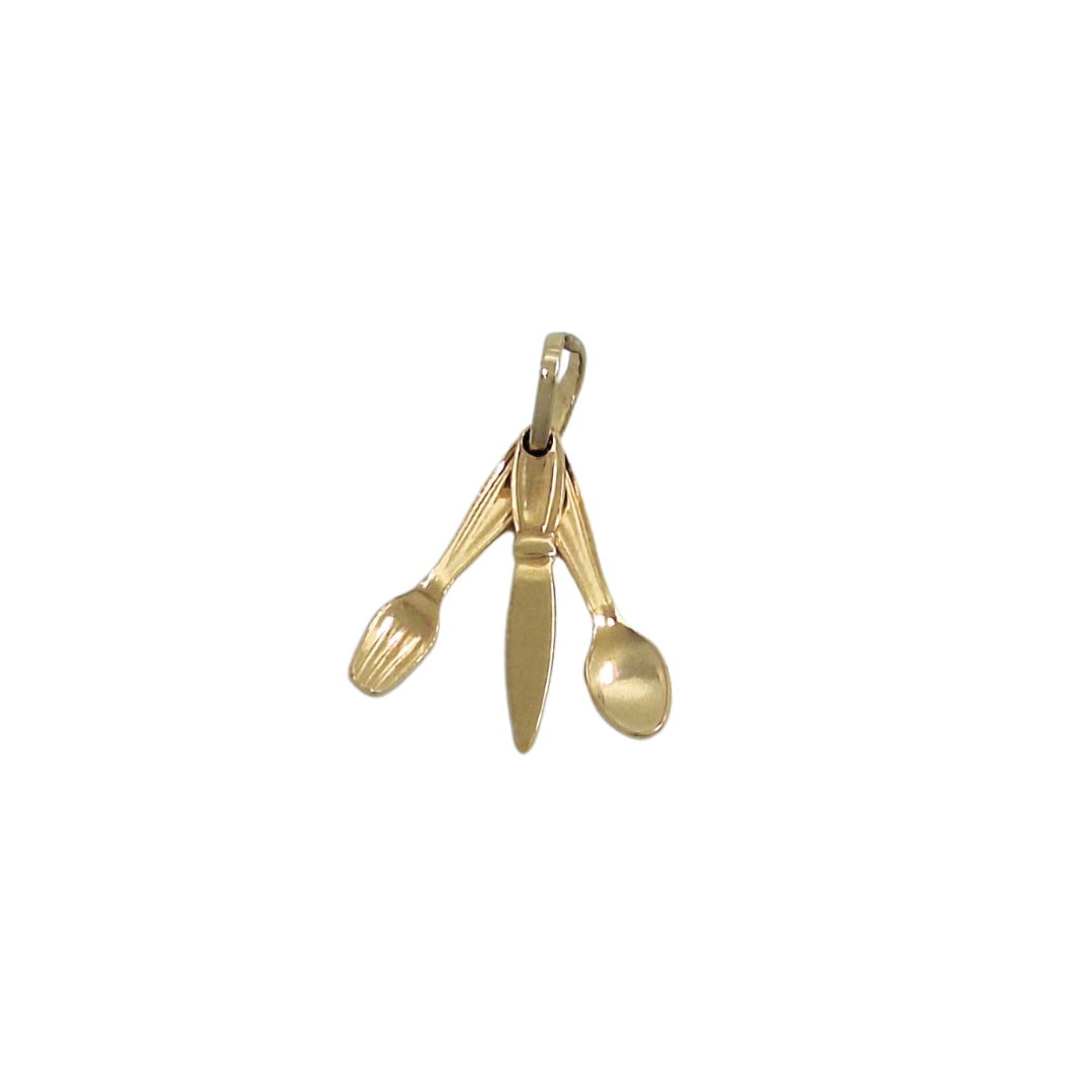 9ct Yellow Gold Cutlery Charm