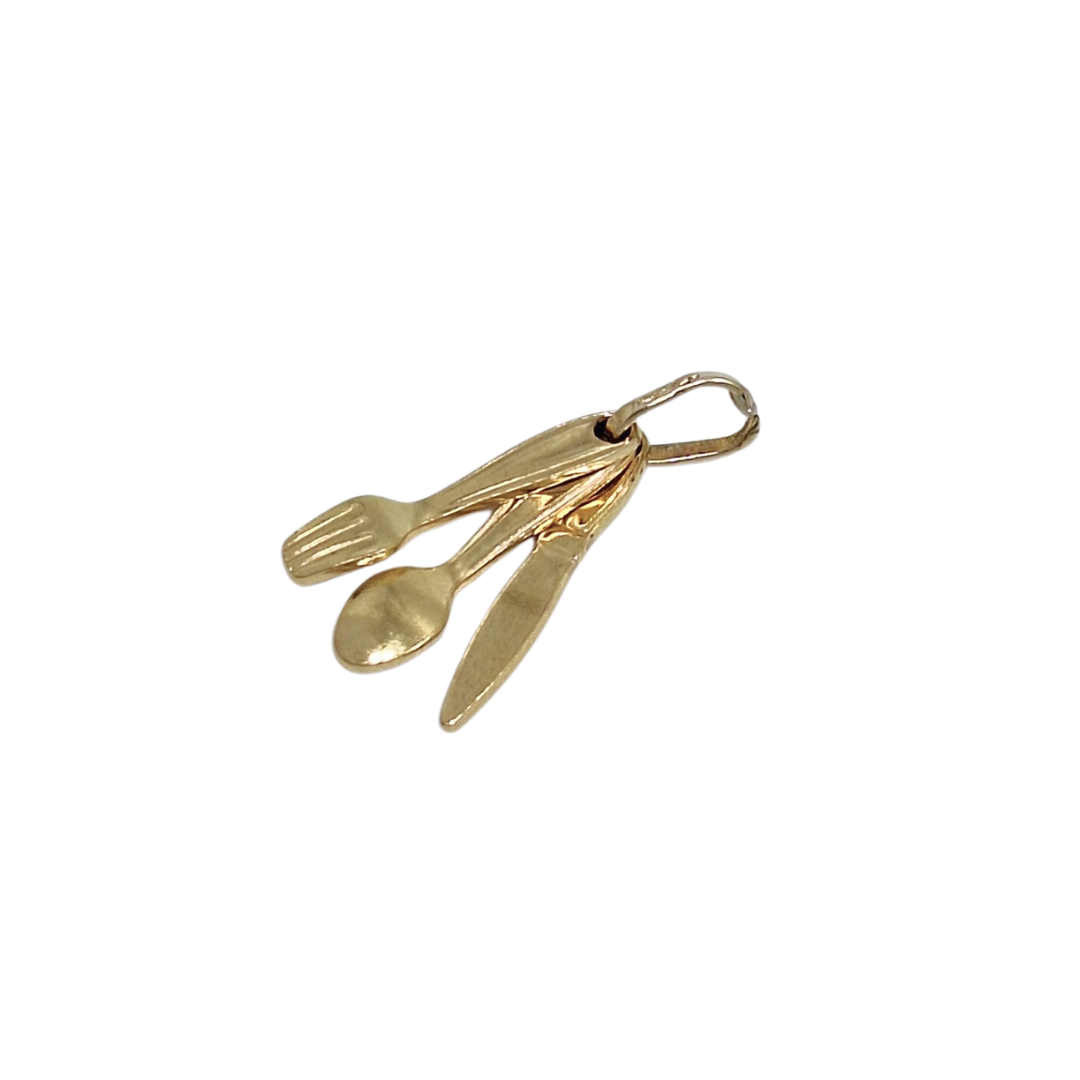 9ct Yellow Gold Cutlery Charm