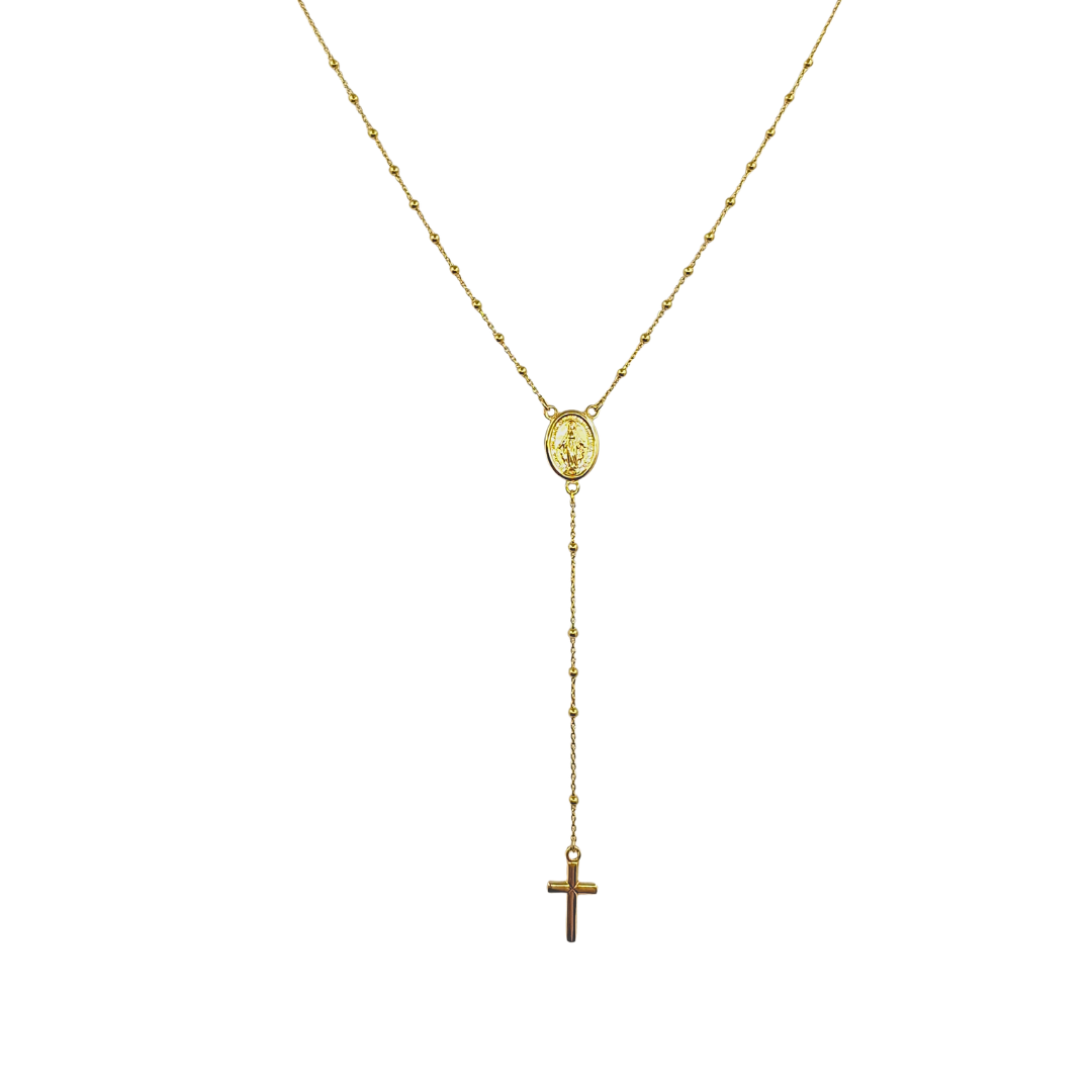 18ct Yellow Gold Rosary Necklace