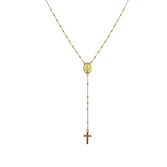 18ct Yellow Gold Rosary Necklace