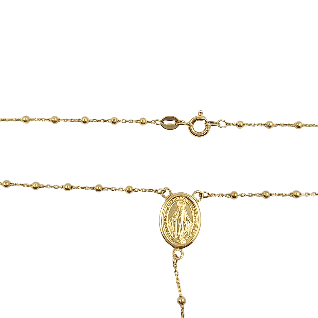18ct Yellow Gold Rosary Necklace