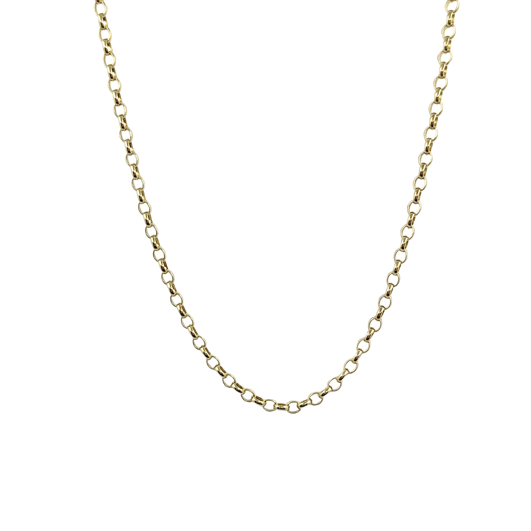 9ct Yellow Gold Belcher Chain 18"