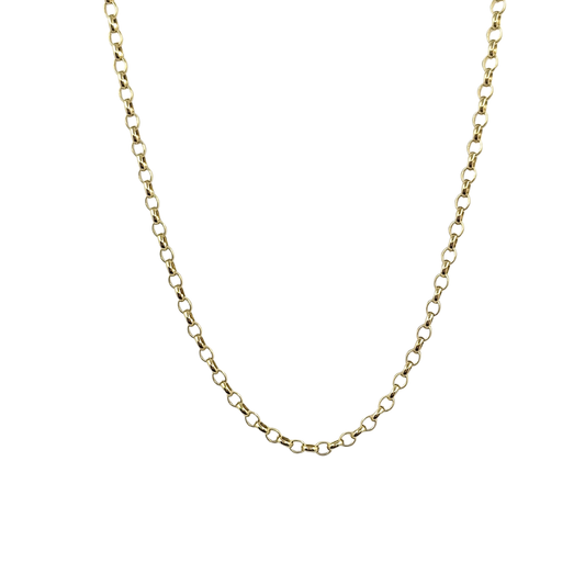 9ct Yellow Gold Belcher Chain 18"