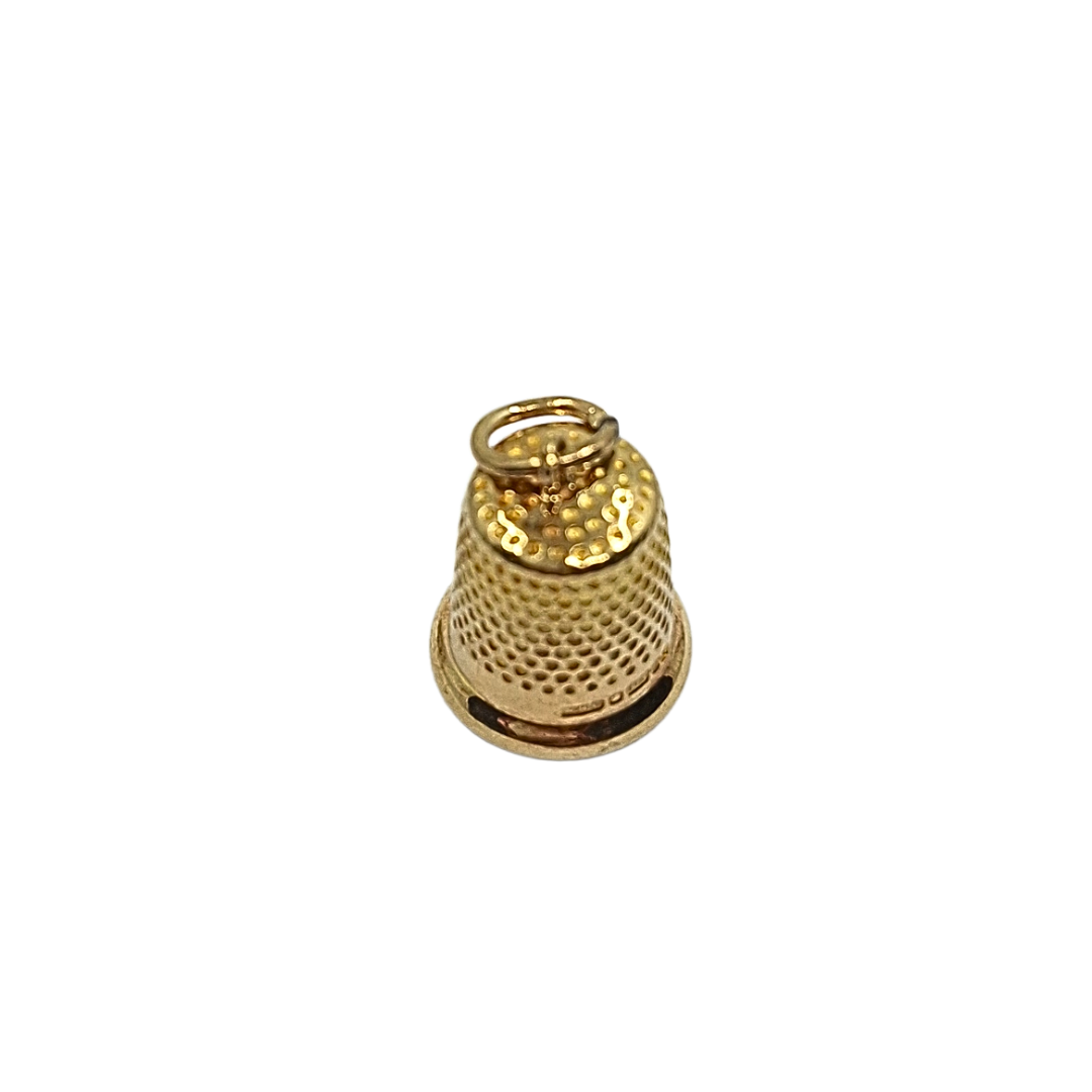 9ct Yellow Gold Thimble Charm