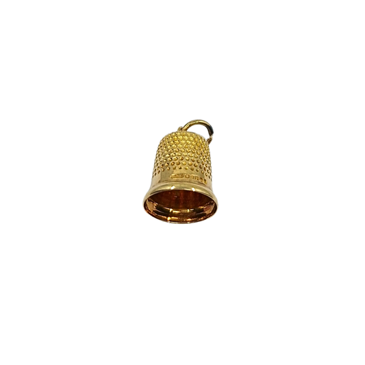 9ct Yellow Gold Thimble Charm