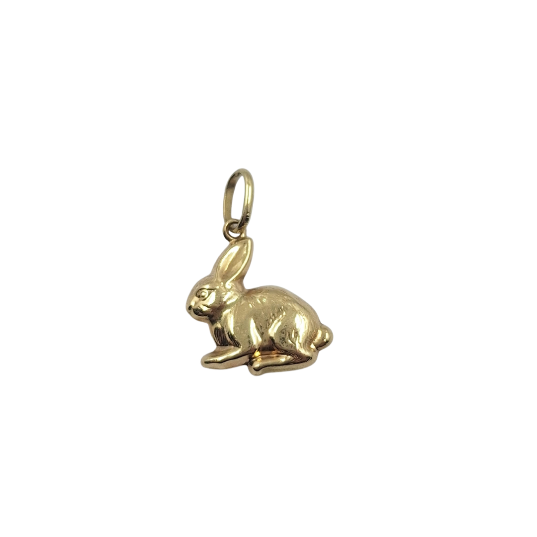 9ct Yellow Gold Hollow Rabbit Charm
