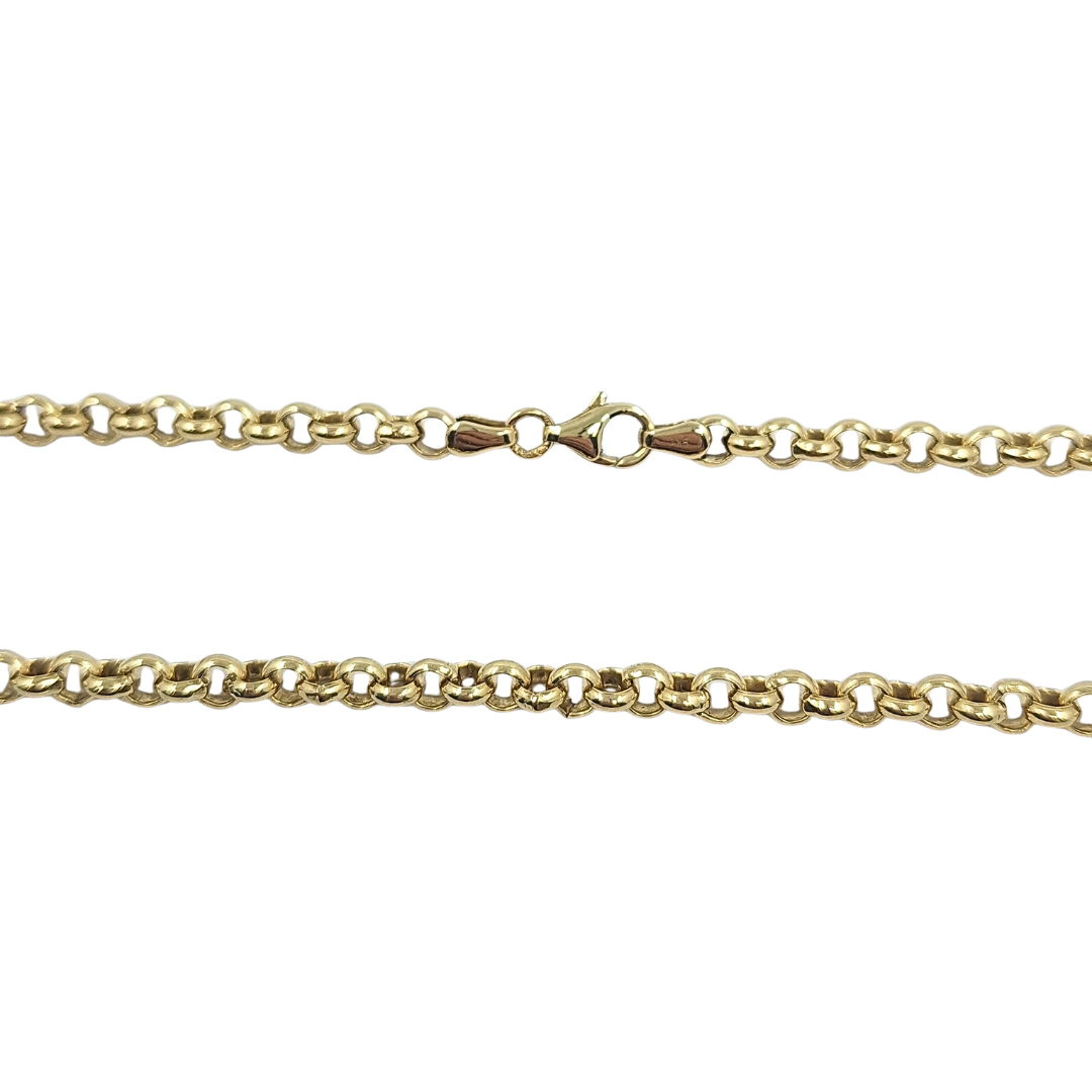9ct Yellow Gold Belcher Chain 22"