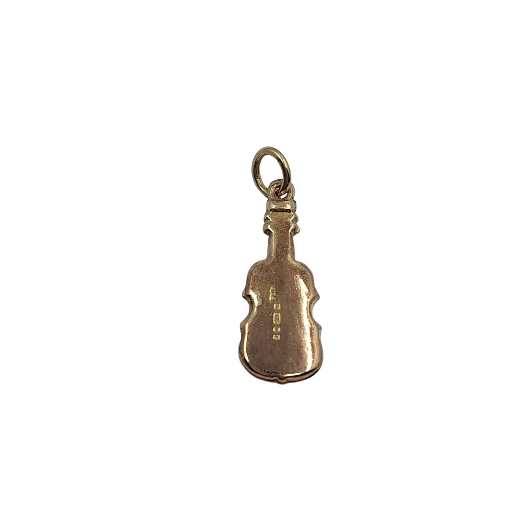9ct Yellow Gold Hollow Violin Charm