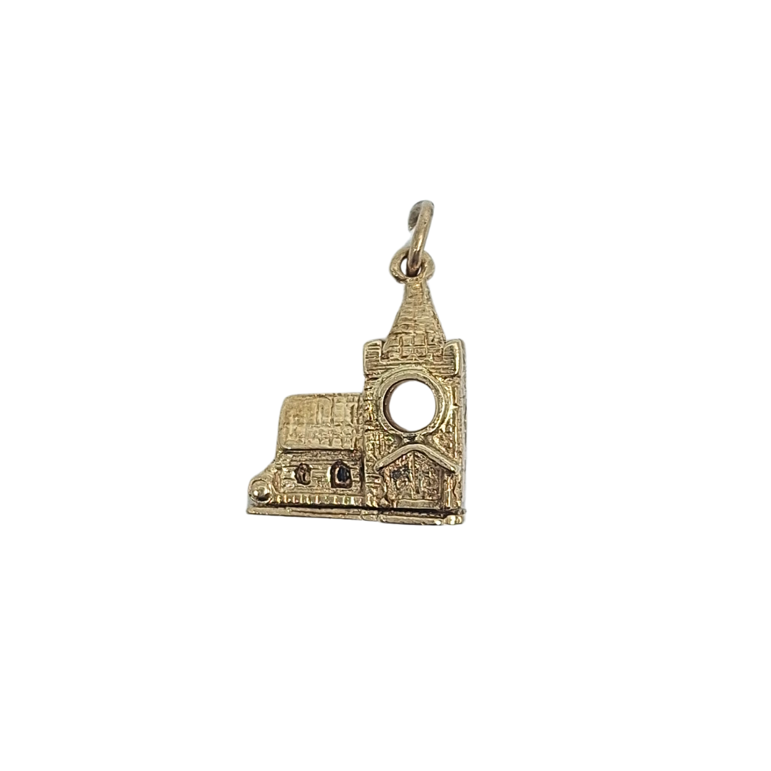 9ct Yellow Gold Church Charm