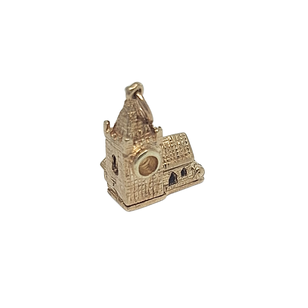 9ct Yellow Gold Church Charm