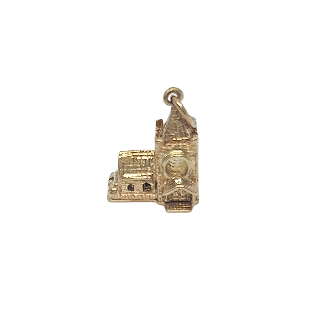 9ct Yellow Gold Church Charm