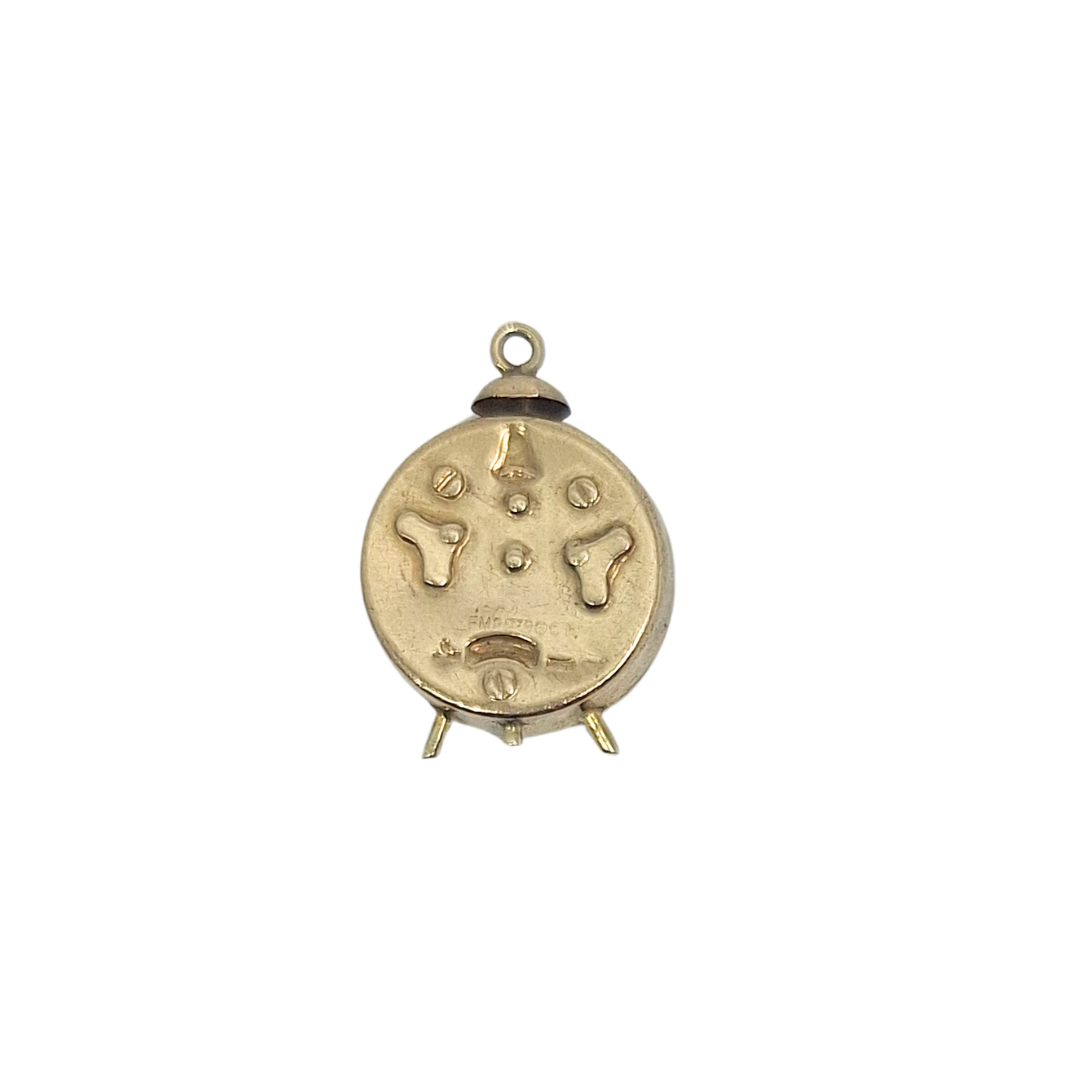9ct Yellow Gold Clock Charm