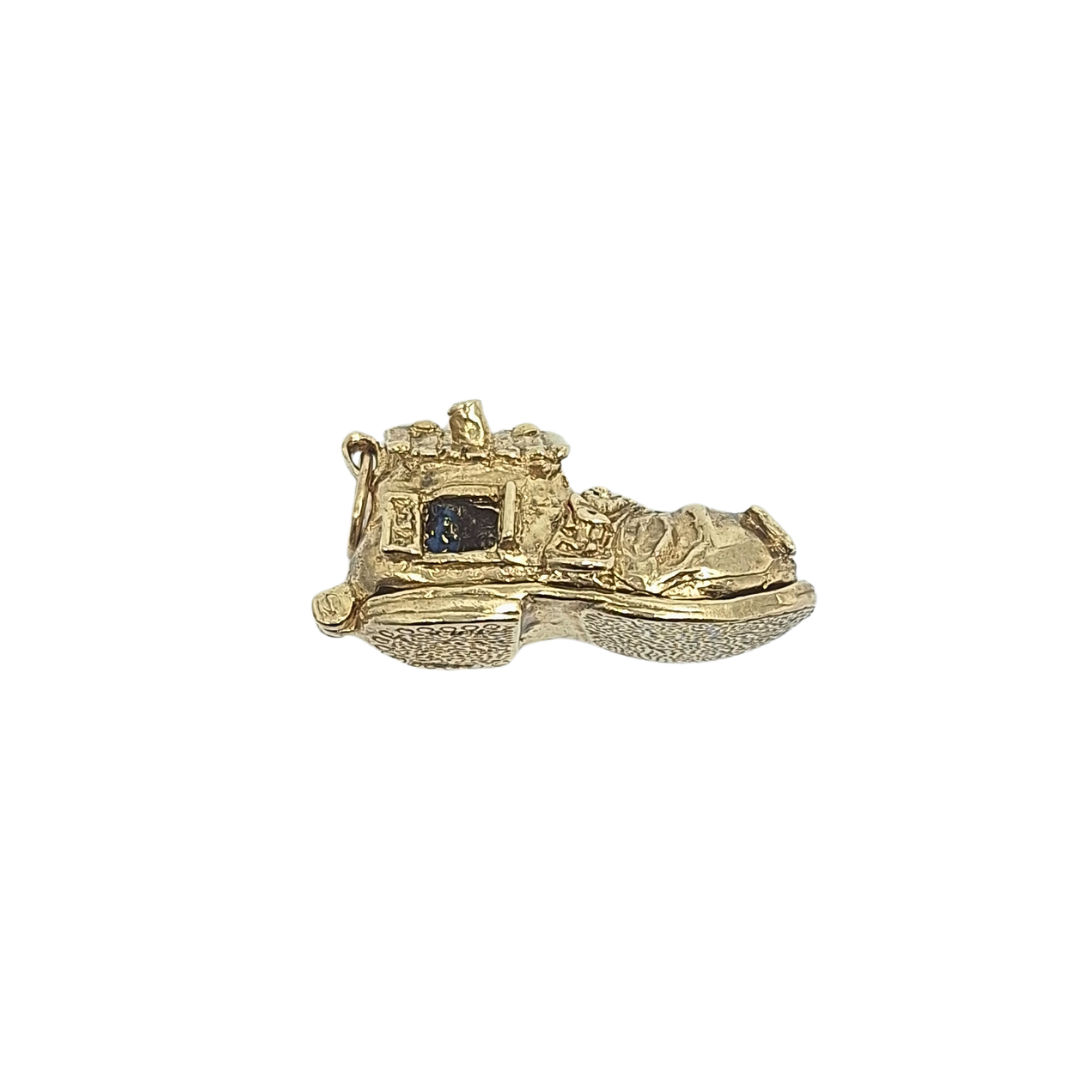 9ct Yellow Gold Boot Charm