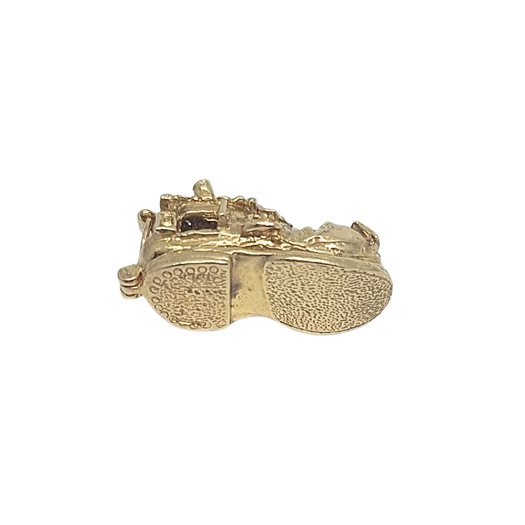 9ct Yellow Gold Boot Charm