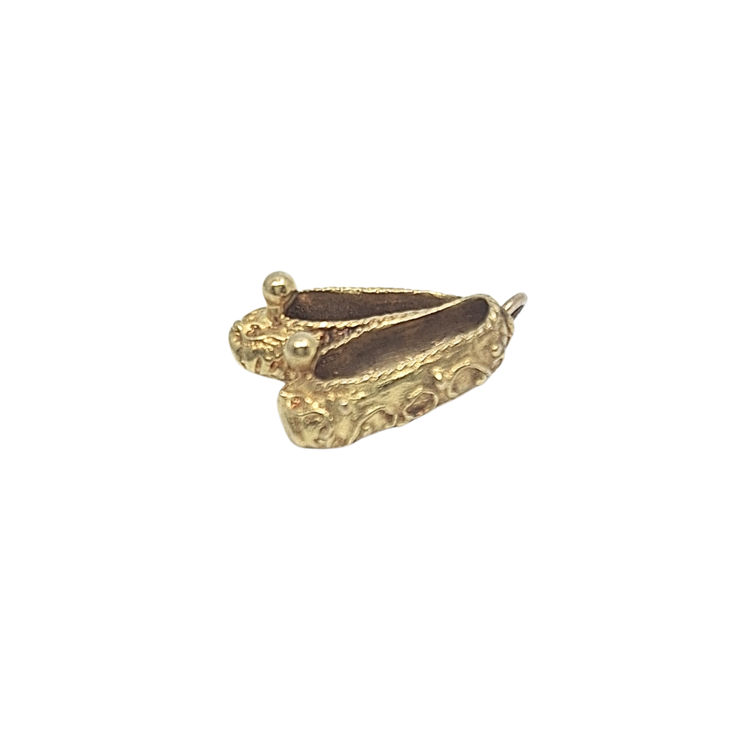 9ct Yellow Gold Ballet Shoes Charm