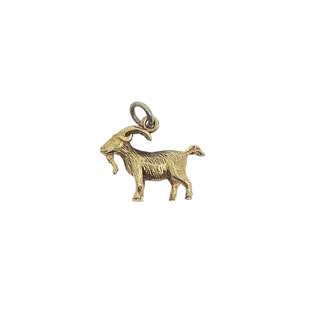 9ct Yellow Gold Goat Charm