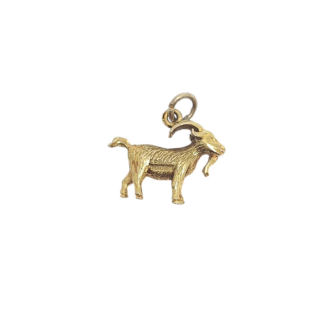 9ct Yellow Gold Goat Charm