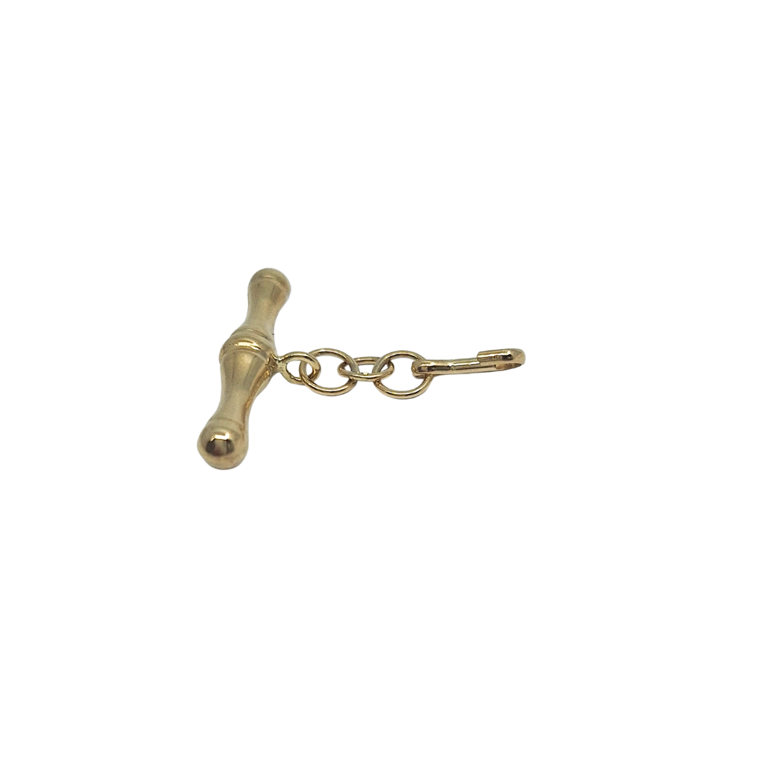 9ct Yellow Gold T-Bar Charm