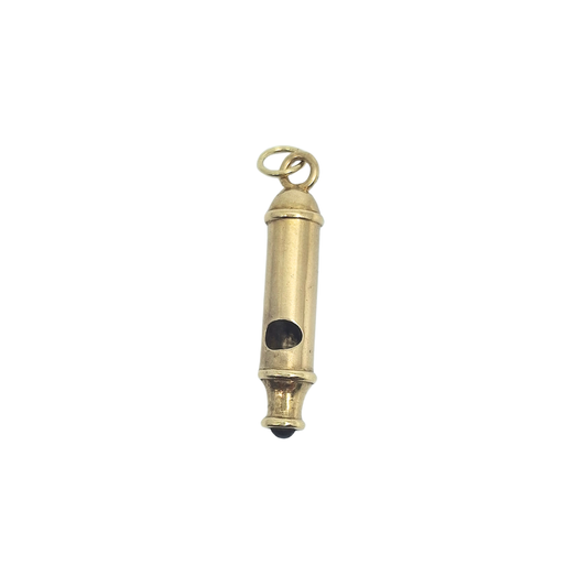 9ct Yellow Gold Whistle Charm