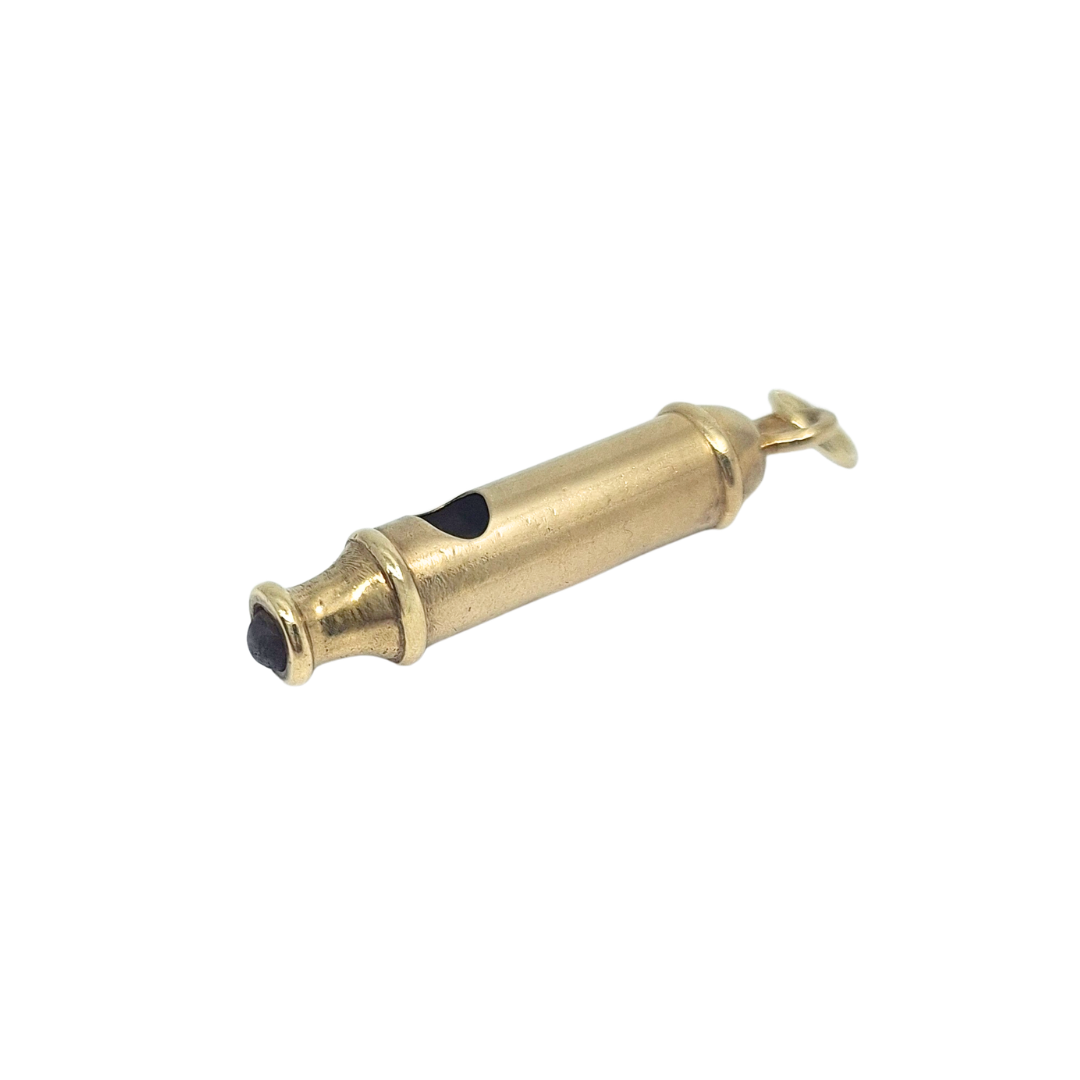 9ct Yellow Gold Whistle Charm