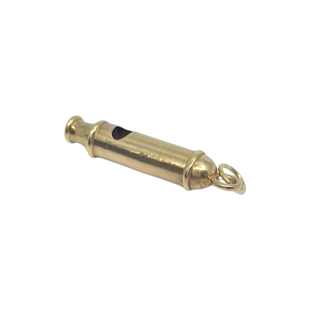 9ct Yellow Gold Whistle Charm