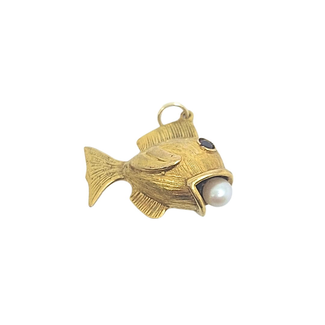 9ct Yellow Gold Fish Charm