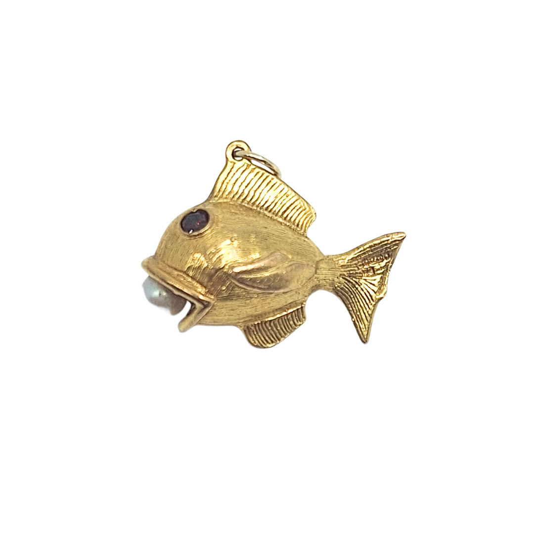 9ct Yellow Gold Fish Charm